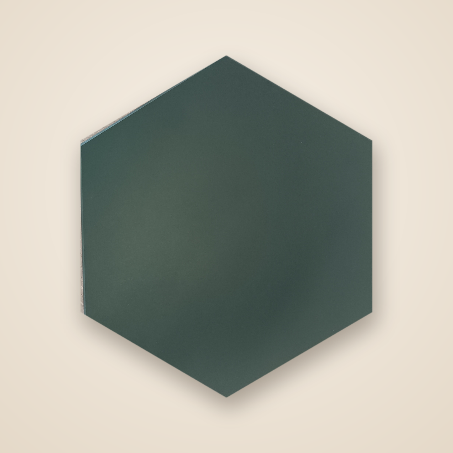 Wandwabe Linoleum Desktop in mattem Dunkelgruen
